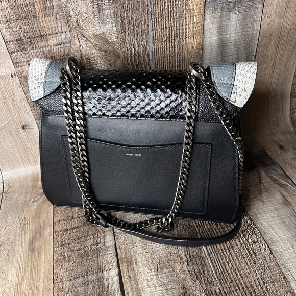 Rouge & Lounge Elegant Black and Gray Women's Crossbody Bag - Picture 6 of 13